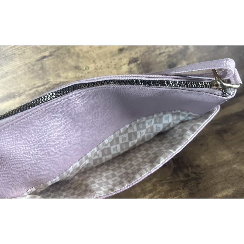London Fog 100th Anniversary Pink Caviar Crossbody Wallet Clean Fast Shipping View 5